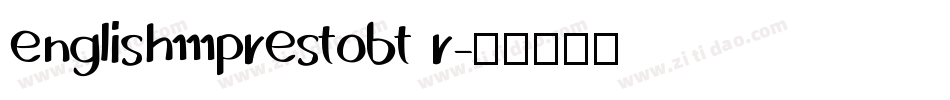 english111prestobt r字体转换